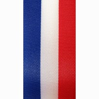 Nationalband FRANKREICH/NIEDERLANDE, 40mm breit / 25m-Rolle Nationalband FRANKREICH/NIEDERLANDE, 40mm breit / 25m-Rolle