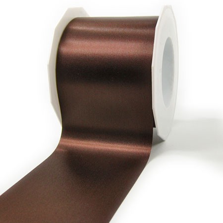 Satinband-ADRIA, Tischband: 72 mm breit / 25-Meter-Rolle, kaffeebraun