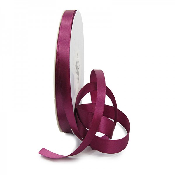 Satinband-SATINA, fuchsia: 10 mm / 50 Meter