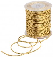 SCHMUCK-Kordel, gold: 1 mm Ø breit / 100 Meter SCHMUCK-Kordel, gold: 1 mm Ø breit / 100 Meter