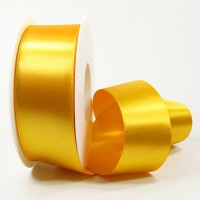 Satinband-SINFINITY, gelb: 38 mm breit / 25 Meter, mit feiner Webkante. Satinband-SINFINITY, gelb: 38 mm breit / 25 Meter, mit feiner Webkante.