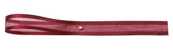 Florband: 10mm breit / 25m-Rolle, weinrot