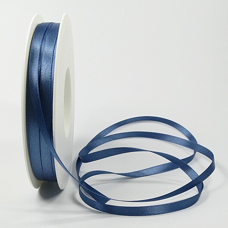 Satinband-SINFINITY, aquablau: 6mm breit / 50m-Rolle, mit feiner Webkante