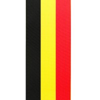 Nationalband Belgien, 10mm breit / 25m-Rolle Nationalband Belgien, 10mm breit / 25m-Rolle