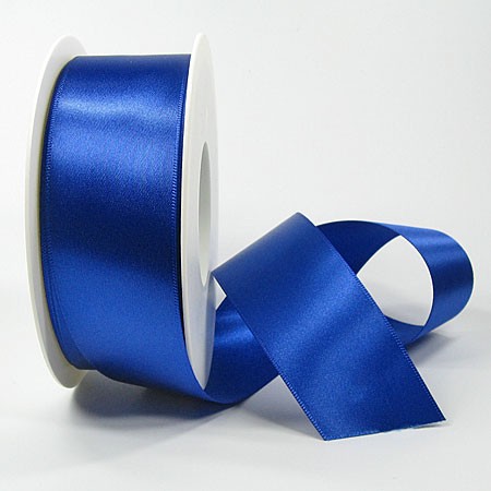 Satinband SINFINITY, royalblau: 38mm breit / 25m-Rolle, mit feiner Webkante.