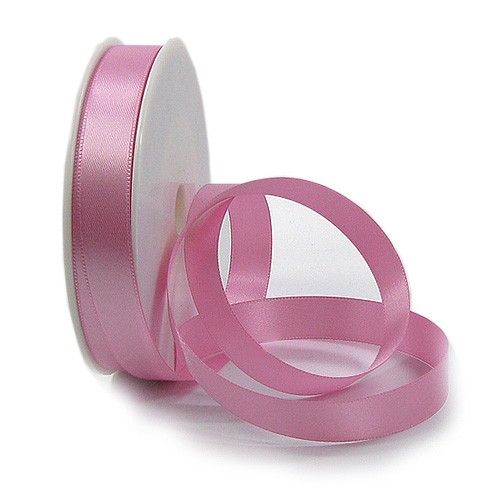 Satinband SINFINITY, rosé: 15mm breit / 25m-Rolle, mit feiner Webkante.