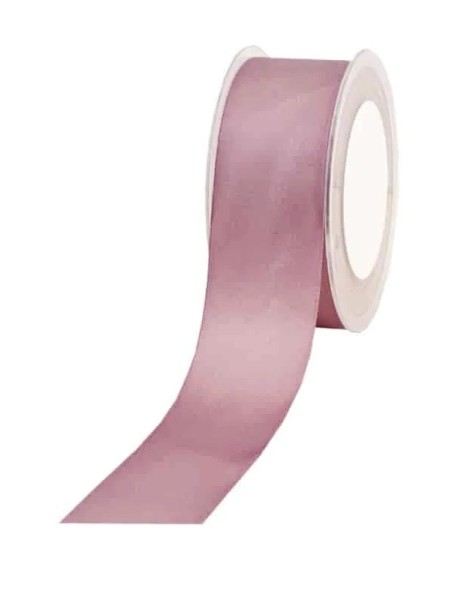 Satinband SIMPEL, altrosa: 38 mm breit / 25 Meter, mit schlichter Webkante.