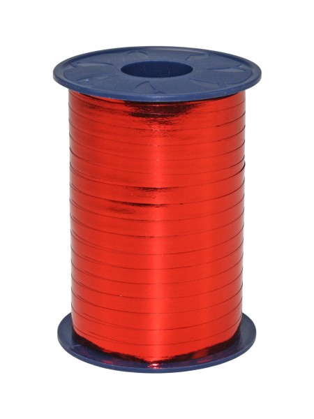 Polyringelband: 5mm breit / 400m-Rolle, rot-metallic