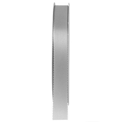 Taftband: 15mm breit / 50m-Rolle, grau.