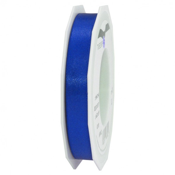 Satinband-PRÄSENT, royalblau: 15mm breit / 25m-Rolle, mit feiner Webkante.