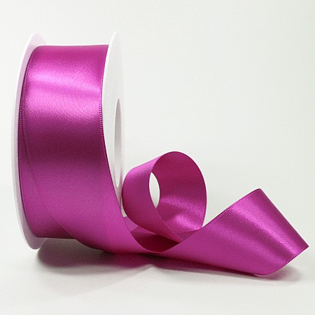 Satinband SINFINITY, pink: 38mm breit / 25m-Rolle, mit feiner Webkante.