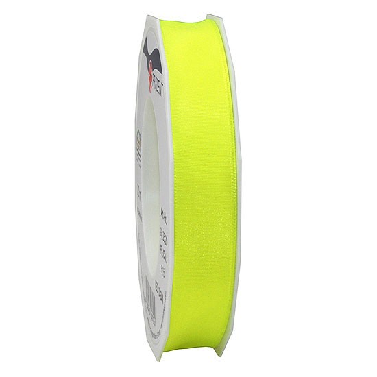 DREAM-Drahtkantenband: 15mm breit / 20m-Rolle, Neon-gelb
