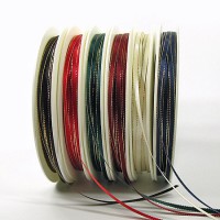 Satinband-SINFINITY: 3mm breit / 50m-Rolle - farbig mit goldener Lurexkante (15114) Satinband-SINFINITY: 3mm breit / 50m-Rolle - farbig mit goldener Lurexkante (15114)