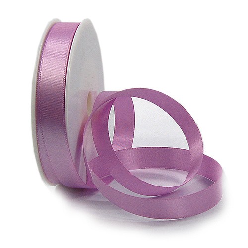 Satinband SINFINITY, orchidee: 15mm breit / 25m-Rolle, mit feiner Webkante.