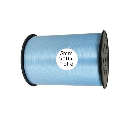 Ringelband: 5mm breit / 500m-Rolle, hellblau