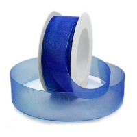 Organzaband: 38mm breit / 25m-Rolle, royalblau: 1250038128 Organzaband: 38mm breit / 25m-Rolle, royalblau: 1250038128