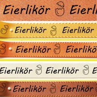 Eierlikör-Band: 15mm breit / 25m-Rolle Eierlikör-Band: 15mm breit / 25m-Rolle