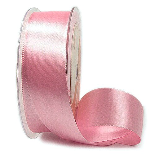 Satinband SINFINITY, rosa: 38mm breit / 25m-Rolle, mit feiner Webkante.