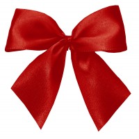 Fertigschleifen aus doppelseitigem Satinband, rot mit 2 Flügeln: 25 Stück in Klarsicht-Box. Maße: von Flügel zu Flügel: ca. 10 cm Fertigschleifen aus doppelseitigem Satinband, rot mit 2 Flügeln: 25 Stück in Klarsicht-Box. Maße: von Flügel zu Flügel: ca. 10 cm