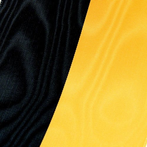 Landesband BADEN-Württtemberg: schwarz-gelb: verschiedene Breiten auf 25m-Rollen