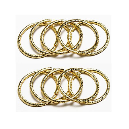 Deko-Hochzeitsringe, gold - 30mm Ø