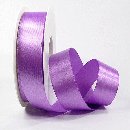 Satinband-SINFINITY, lavendel: 25mm breit / 25m-Rolle, mit feiner Webkante