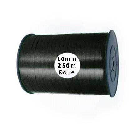 Ringelband: 10mm breit / 250m-Rolle, schwarz