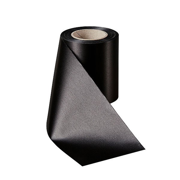 Kranzband SUPER-Satin-UNI, schwarz