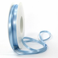 Satinband SINFINITY, hellblau: 6mm breit / 50m-Rolle, mit feiner Webkante. Satinband SINFINITY, hellblau: 6mm breit / 50m-Rolle, mit feiner Webkante.