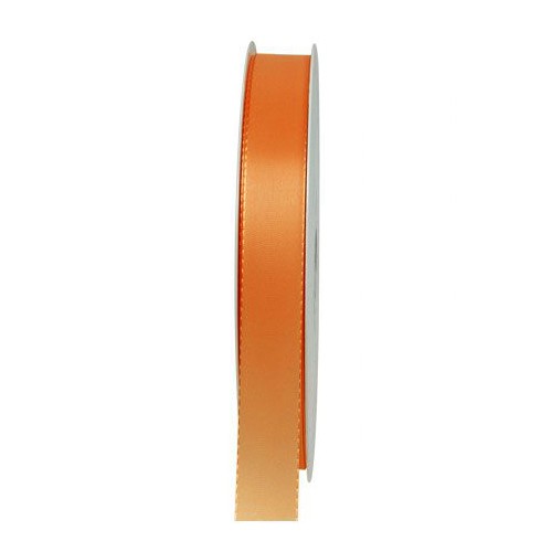 Taftband: 15mm breit / 50m-Rolle, orange.