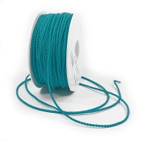 Kordel: 2mm breit / 50m-Rolle, türkis. Kordel: 2mm breit / 50m-Rolle, türkis.