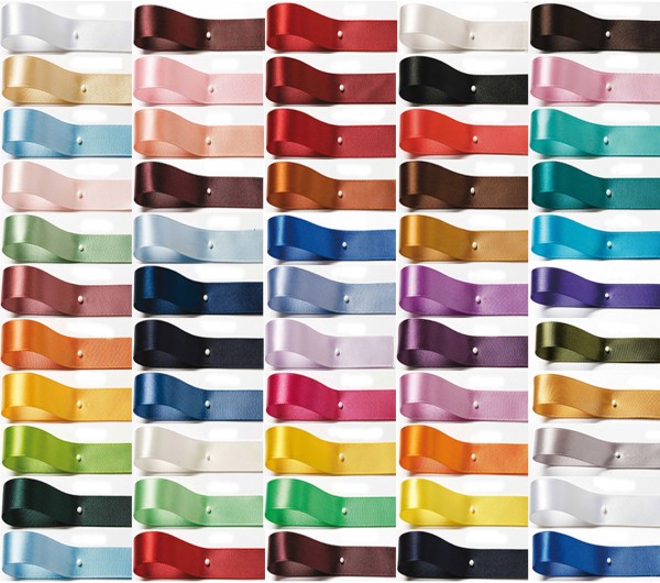 Satinband 10 mm breit / 25m-Rolle - Farbauswahl-SINFINITY