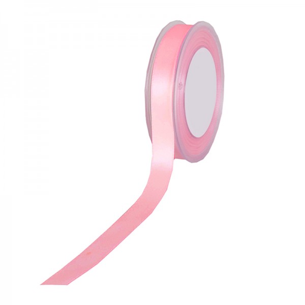 Satinband-SIMPEL: 10mm breit / 25m-Rolle, rosa.