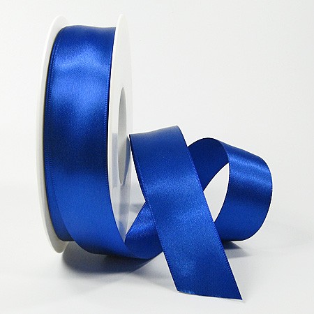 Satinband SINFINITY, royalblau: 25mm breit / 25m-Rolle, mit feiner Webkante.