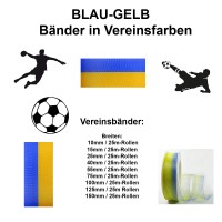 BLAU-GELB Vereinsband:: verschiedene Breiten BLAU-GELB Vereinsband:: verschiedene Breiten