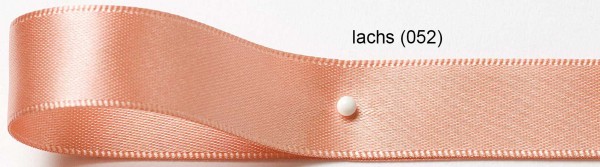 Satinband: 15mm breit / 25m-Rolle, lachs