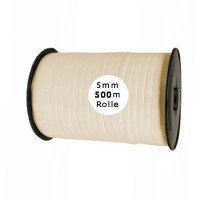 Ringelband: 5mm breit / 500m-Rolle, creme Ringelband: 5mm breit / 500m-Rolle, creme