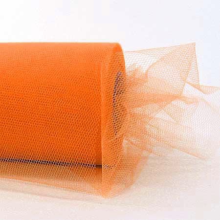 Tüllband: 100mm breit / 50m-Rolle, orange