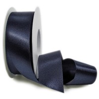Satinband SINFINITY, nachtblau: 38mm breit / 25m-Rolle, mit feiner Webkante. Satinband SINFINITY, nachtblau: 38mm breit / 25m-Rolle, mit feiner Webkante.