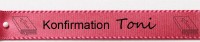 Beispiel Konfirmationsband, pink: 15mm breit / 25m-Rolle Beispiel Konfirmationsband, pink: 15mm breit / 25m-Rolle