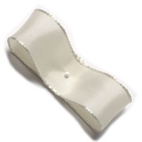 Drahtkantenband: 60mm breit / 25m-Rolle, creme Drahtkantenband: 60mm breit / 25m-Rolle, creme