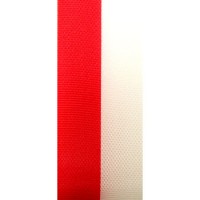 Vereinsband Schützenband, rot-weiss, 40mm breit / 25m-Rolle Vereinsband Schützenband, rot-weiss, 40mm breit / 25m-Rolle