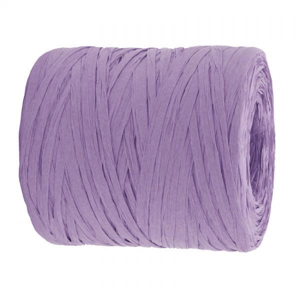 PAPER-Raffia-Bast, lavendel: 5mm breit / 200m-Rolle