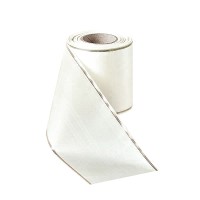 Kranzband Verzugs-Moiré Piqué-Gold, weiß Kranzband Verzugs-Moiré Piqué-Gold, weiß