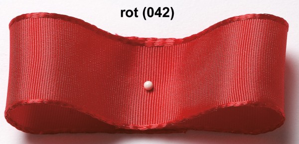 Drahtkantenband: 25mm breit / 25m-Rolle, rot