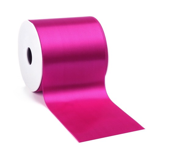 Satinband-ADIRA, pink: 100 mm breit / 25 m - Tischband