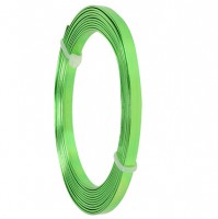 Vorschau: Aluminium-Flachdraht: ca. 5mm x 1mm - 10m-Ring: apfelgrün (01) Vorschau: Aluminium-Flachdraht: ca. 5mm x 1mm - 10m-Ring: apfelgrün (01)