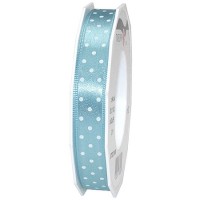 Pünktchenband, hellblau: 15mm breit / 20m-Rolle Pünktchenband, hellblau: 15mm breit / 20m-Rolle