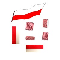 ROT-WEISS: Bänder und Kordeln in Vereinsfarben, verschiedene Breiten und Längen ROT-WEISS: Bänder und Kordeln in Vereinsfarben, verschiedene Breiten und Längen