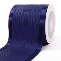 Satinband-Tischband Luxury: 100mm breit / 20m-Rolle, marineblau. Satinband-Tischband Luxury: 100mm breit / 20m-Rolle, marineblau.